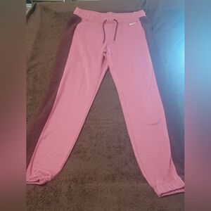 Nike Womens Icon Clash Pink Sweatpants Pink Size Large